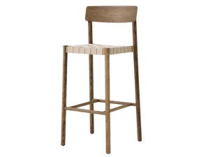 Betty TK15 Bar Chair, smoked oak/natural