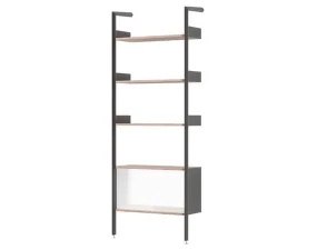 Rombe IF3 Full Bay Cabinet, anthracite/lacquered walnut