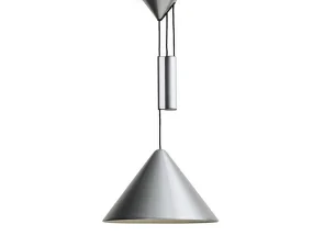 Compass Adjustable Pendant 430, brushed aluminium