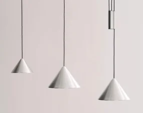 Compass Pendant 260, brushed aluminium