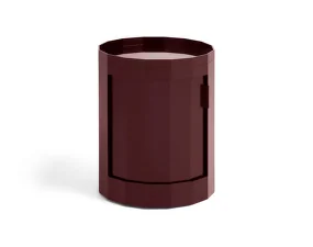 Facet Cabinet Low, burgundy