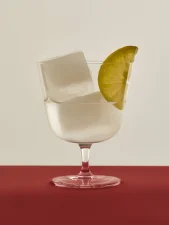 Curve Stem Glass Small, set of 2, clear