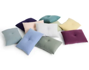 Dot Cushion Linen, pigeon blue