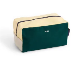 Multi Wash Bag M, dark green multi