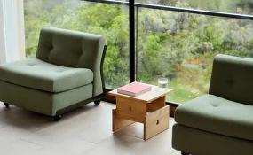 Wood Box Coffee Table, oiled oak