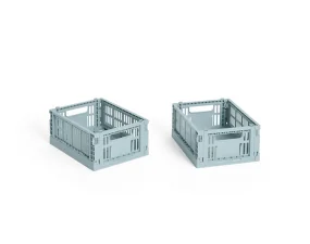 Colour Crate Mini, set of 2, dusty blue
