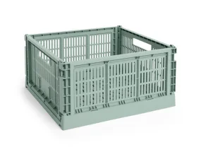 Colour Crate Large Square, sage green