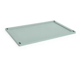 Colour Crate Lid Plastic Large, sage green