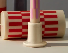 Tube Candleholder Small, off-white