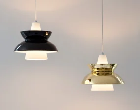 Doo-Wop Pendant Light, brass