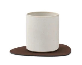 Glass Mat Curve Nupo, dark brown