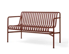 Palissade Dining Bench, iron red