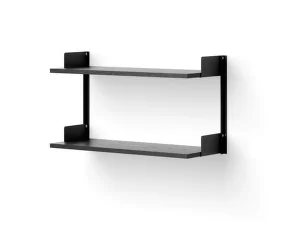 Wall Shelf 450, black ash/black