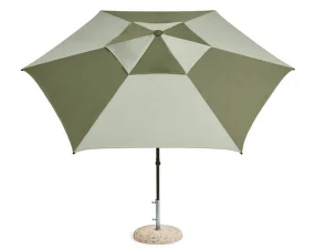 Terrazza Parasol Hexagon, green and dark green
