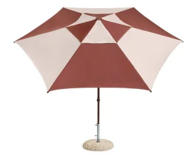 Terrazza Parasol Hexagon, off-white and burgundy