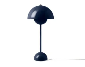 Flowerpot VP3 Table Lamp, steel blue