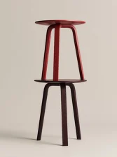 Bella Coffee Table Ø45x49, dark bordeaux