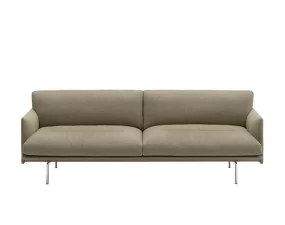 Outline Soft 3-seater Sofa, Clay 15