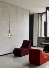 VP Globe Ø40 Pendant Light, brushed alu/orange