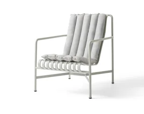 Palissade Lounge Chair High Soft Quilted Cushion, sky grey