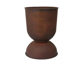 Hourglass Pot Large, rust
