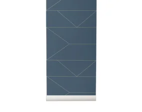 Lines Wallpaper, dark blue