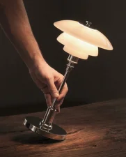 PH 1/1 Portable Lamp, high lustre chrome plated