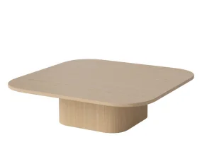 Eida Coffee Table 100x100 H28, white pigmented oiled oak