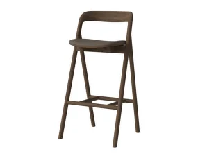 Fenri Bar Chair 65 cm Dark Oak, light brown