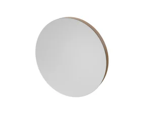 Vala Mirror Round Ø50 cm, lacquered oak
