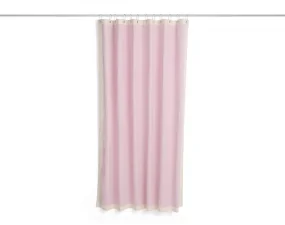 Outline Shower Curtain, pink and cream