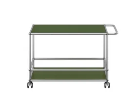 USM Haller Serving Trolley, olive green