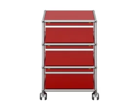 USM Haller M26 Mobile Pedestal, ruby red