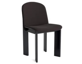 Chisel 65 Chair, black lacquered oak / Steelcut Trio 383