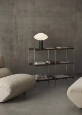 Alima Shelving NDS5, chrome / walnut