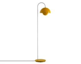 Flowerpot VP12 Floor Lamp, mustard