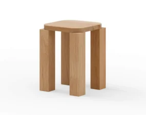 Atlas Stool, natural oak