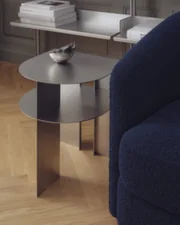 Rand Side Table, stainless steel