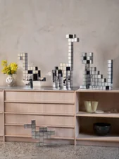 Panton Cubes Cat, chrome