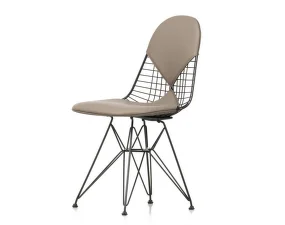 Wire Chair DKR-2, basic dark / leather