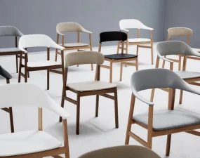 Herit Chair Smoked Oak, white