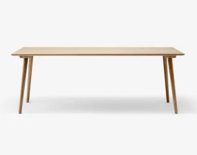 In Between SK5 Table, clear lacquered oak