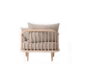 Fly SC1 Lounge Chair, white oak/Hot Madison 094