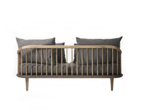 Fly SC2 Sofa, smoked oak/Hot Madison 093