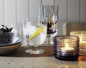 Kastehelmi Tealight Candleholder, salmon pink