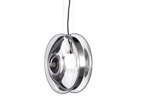 Orbital Pendant, clear/silver