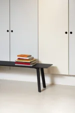 CPH Deux 215 Bench L75, ink black/beech