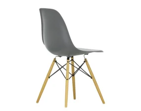 Eames Plastic Side Chair DSW, granite grey