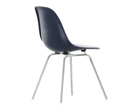 Eames Fiberglass Side Chair DSX, navy blue