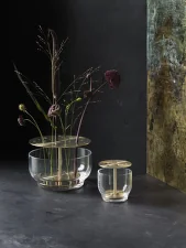 Ikebana Vase Small, brass